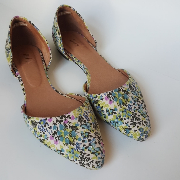 J. Jill Shoes - J Jill floral pointed toe flats Size 8.5 EUC